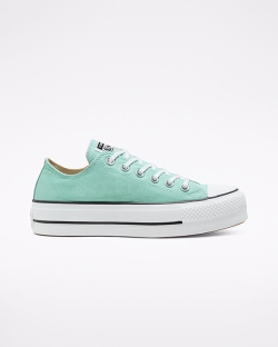 Converse Seasonal Color Chuck Taylor All Star Női Platform Fekete/Fehér/Menta | BKREDOZ-HU